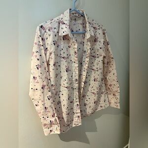 Women’s Patterned Shirt - Pink and Black